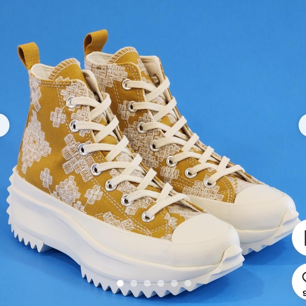 Converse Run Star Hikes Hi Top Tonal Embroidery Unisex Platform Sneakers Chucks - Picture 6 of 14
